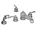Newport Brass 3-1627 Miro Triple Handle Roman Tub Faucet with Handshower and Met, Matte White