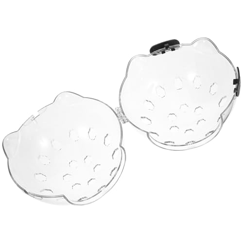 Homoyoyo Casco Transparente Antimordeduras para Gatos Grande Capucha Protectora Redonda Transpirable para Aseo y Control de Lamidos Casa y Peluquería