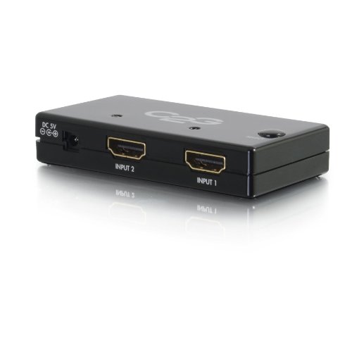 C2G 2-Port Hdmi Selector Switch, Slim Design, 40349 Black #TOP4