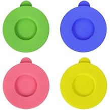 4-Pack Silicone Powder Cleanser Lids, Silicone Cover for Cleaning Powder Compatible with Bar Keepers Friend, Comet, Ajax, Bon Ami Fits 12oz & 21oz Cans, Assorted Colors
