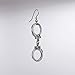 Handcuff Dangle Earrings Silver Finish Pewter On Fish Hook Earring Wires