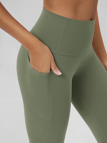 Image of ODODOS Buttery Soft Lounge Yoga Leggings with Pockets for Women 23 inch / 25 inch /28 inch High Waist Yoga Pants