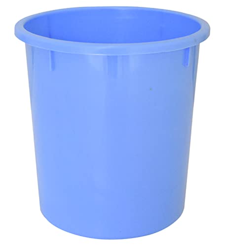 Image of Kuber Industries Plastic Open Plastic Dustbin Without Lid|Garbage Bin For Home, Kitchen, Office, 5Ltr. (Blue)-47KM01045
