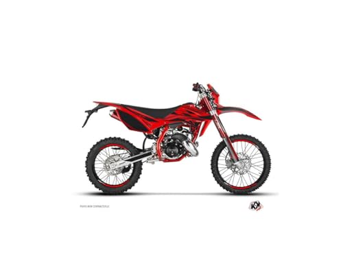 Kit déco Beta RR 50 Enduro Kutvek Firenze rouge noir anti-rayures épais