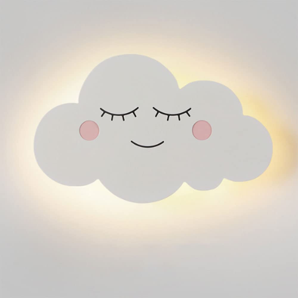 TWXG Applique da Parete per Interni, Soggiorno Moderno Decorazioni per la Camera da Letto per Bambini Lampade da Parete con Nuvole Lampade da Parete a LED per Bambini in Acrilico e Ferro Minimalista