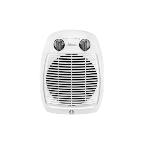 De'Longhi Hva 3220 Termoventilatore Verticale, Silenzioso, 2 Manopole...