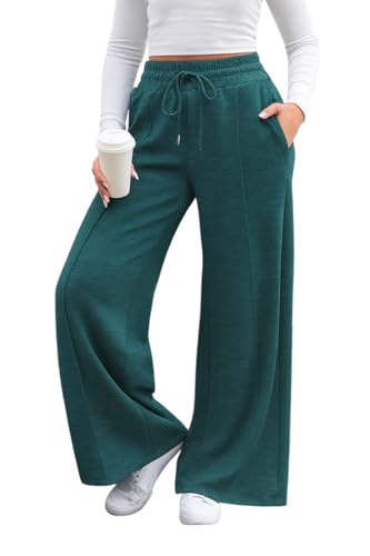 Image of Q - RIOUS Women's Wide Leg Drawstring Relaxed Fit Trouser