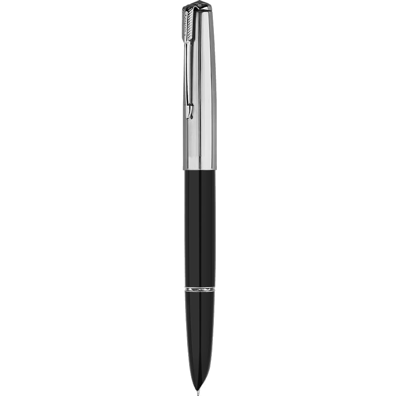 Image of Hero Pen Original Fountain Pen | Aerometric Fountain Pen with Extra Fine Nib Stainless Steel Cap Black Pen for Student and Hero 616 Doctor Model - Black