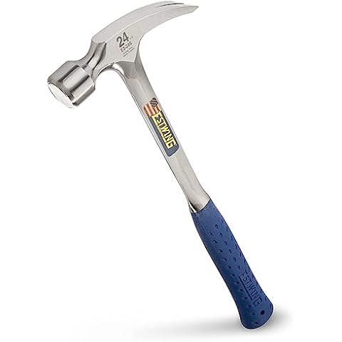 Estwing E3/24S Straight Claw Hammer with Grip Cover