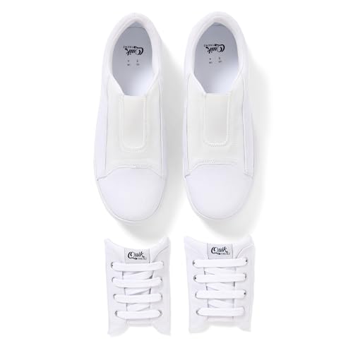 Canvas Kids' Slip-on Sneakers,Black,White, Lightweight, US Sizes 1-92