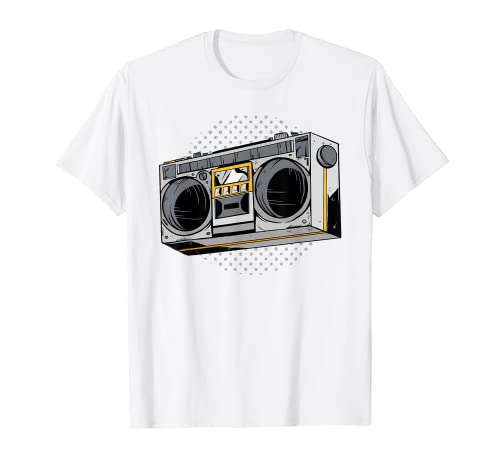 Vintage Radio Music 80s 90s Boombox Camiseta