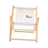 Decoración elegante: con su diseño elegante, esta silla de playa plegable en miniatura añade un toque de estilo hábitat, silla de playa en miniatura para animales pequeños, silla plegable con jaula para hámster