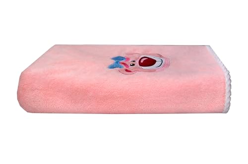 Image of Lotso Bear Bath Towel for Kids Oversized Microfiber Beach Towel Lightweight Quick Dry (30x60 Inches) (Pink)