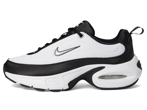 Nike Nike, Women's, Air Max Portal, Black/Metallic Silver/White, 7.5, Medium