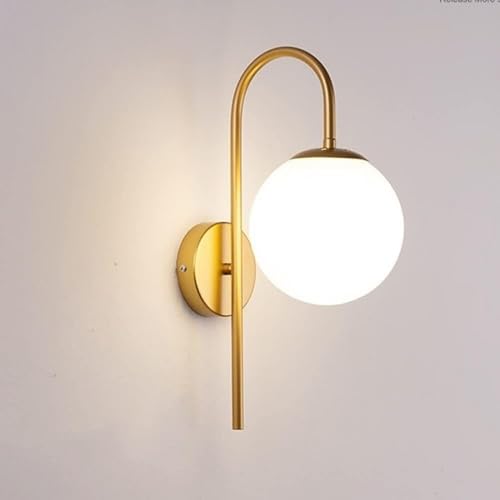 Applique murale de salle de bain luminaire contemporain boule de verre
