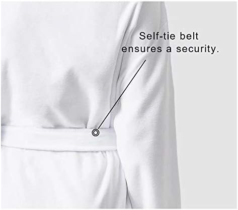 AFPANQZ Women Bathrobe with Pockets Sleepwear Long Sleeve Lightweight Pajama Nightgown - Image 7