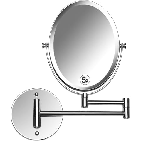 Wall Mounted Bathroom Makeup & Shaving Mirror Cover