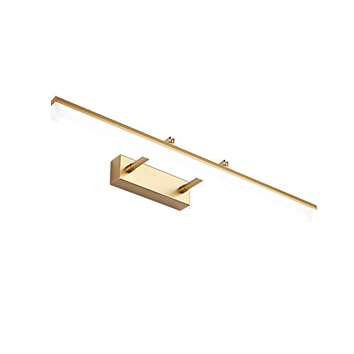 Preisvergleich Produktbild Einstellbar Led Spiegelleuchte, 12w Wandleuchte Mit Wasserabweisend Edelstahl Arm Flexibel Wandleuchte Wandbehang Badezimmer-golden Kühles Weiß