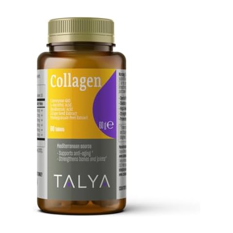 TALYA Collagen Pills with Hyaluronic Acid + Vitamin C | Hydrolyzed Collagen for Women & Men | Hair, Skin and Nails | Non-GMO | 60 Capsules Cover
