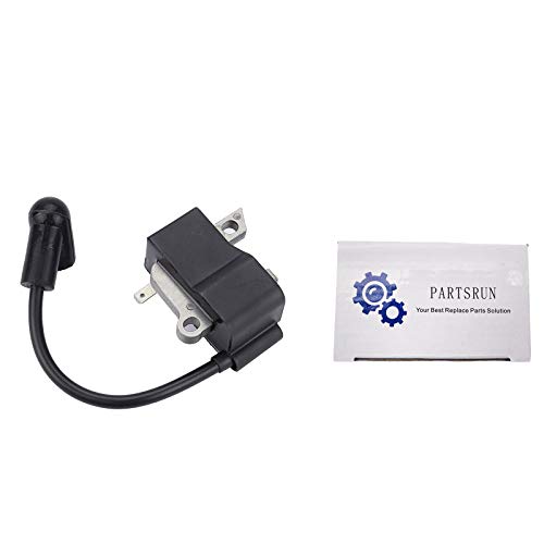 PARTSRUN Ignition Coil Module for Husqvarna 435 440 440E 445 450 Engines Chainsaw Parts 573935702,573935701,505427201,ZF188-1