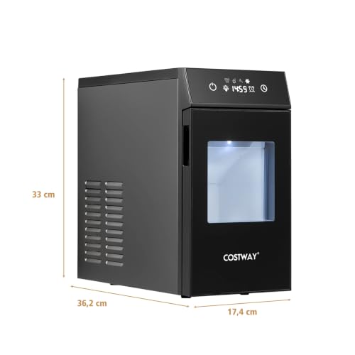 Máquina de hacer hielo COSTWAY para bolas de 50mm y ice maker con autolimpieza 2