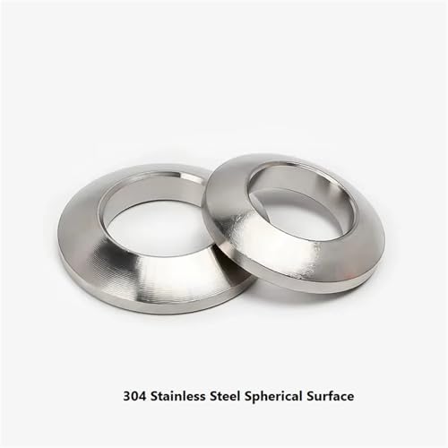 Mdingbao-V[bV[ M6M8M10M12-M48 304 Stainless Steel/Carbon Steel Conical Spherical Washer Solid Countersunk Gasket Concave Conv