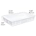 Qqbine 4 Packs Plastic Commercial Pizza Dough Proofing Box, Stackable Dough Trays for Pizza, 23.74