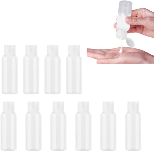トラベルボトル24個バイアル50 mlワンタッチボトル補充プラスチック容器 透明無色シャンプークリームローション収納トラベルボトルビジネス旅行