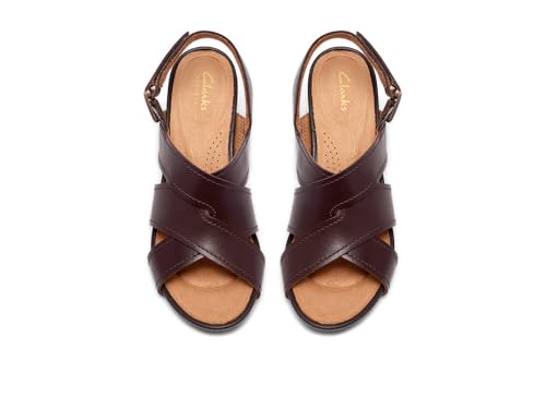 Clarks Clarks, Women's, Kymber Shine, Dark Brown Leather, 8, Medium