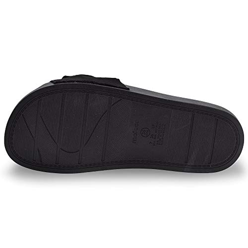 Chinelo Moleca Camurça Feminino Preto 39
