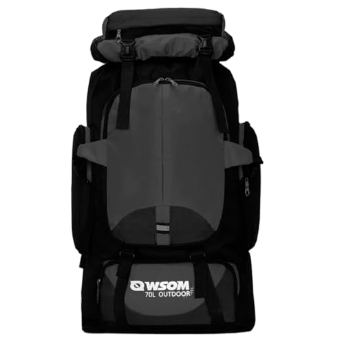 Mochila para Camping Impermeável [Preto]