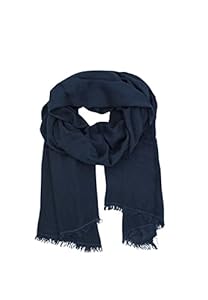 Leslii Bambus Schal Uni Dunkelblau