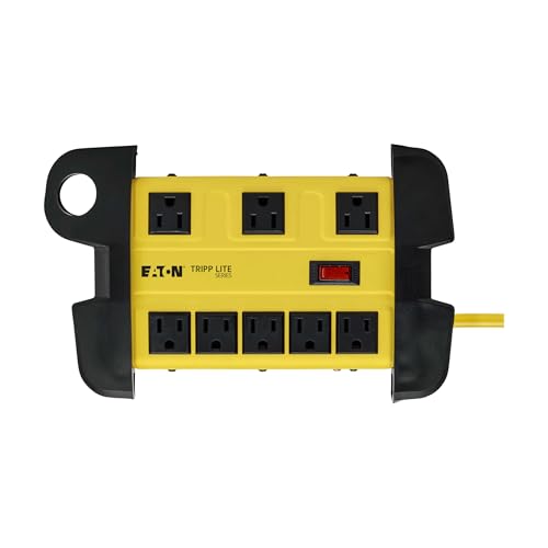 Tripp Lite Eaton TLM815NS Multitoma Industrial 8 Salidas, Cable 4.57 metros, Carcasa Metálica Amarilla miniatura 6