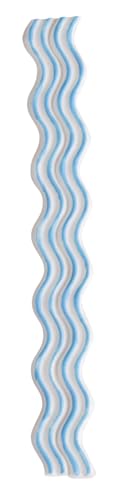 Rayher Wachs-Borte Doppelwelle, hellblau, Länge 15 cm, Breite 1...