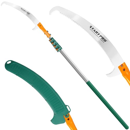 StartPro 29ft Reach Tree Pruning Saw, Telescopic Manual Lightweight Extendable 23ft Pole Saw with Sharp Carbon-Enriched Blade for Pruner for Yard, Garden, Patio & Forestry Use by START PRO PROFESSIONAL TOOLS - Used condition - US$58.49