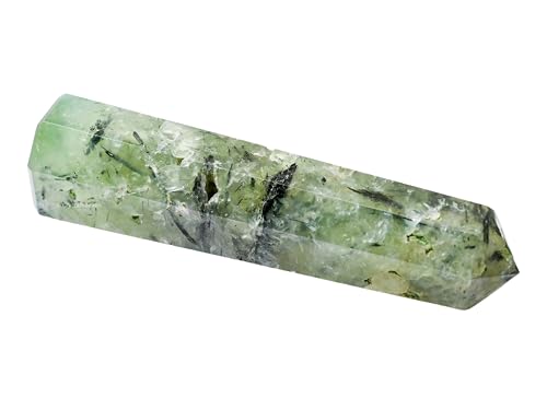 Image of Crystal Heaven Prehnite Crystal Tower Obelisk Point For Chakra, Healing And Balancing - Aaa Grade Original Certified Gemstone Agate For Reiki Meditation Yoga Spiritual (3-4 Inches)
