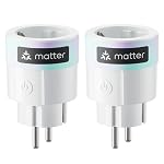 SwitchBot – SwitchBot Plug Mini 2er Pack, Matter-fähig mit Leistungsüber
