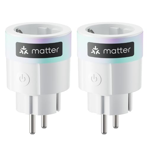 SwitchBot Plug Mini Matter-fähig mit Leistungsüberwachung, WLAN & Bluetooth-Steuerung, kompatibel mit Alexa, Google Home, Apple Home und Home Assistant, Sprachsteuerung &Remote-App-Zugriff, 16A Type F SwitchBot Plug Mini Matter-fähig mit Leistungsüberwachung, WLAN & Bluetooth-Steuerung, kompatibel mit Alexa, Google Home, Apple Home und Home Assistant, Sprachsteuerung &Remote-App-Zugriff, 16A Type F