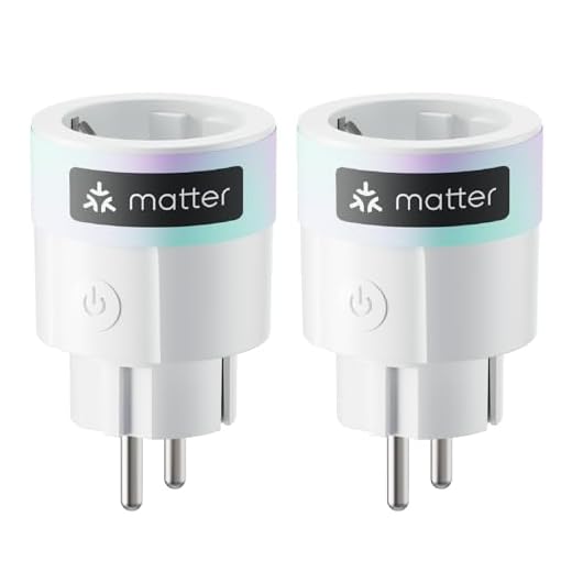 SwitchBot Plug Mini 2er Pack, Matter-fähig mit Leistungsüberwachung, WLAN Steckdose kompatibel mit Alexa, Google Home, Apple Home und Home Assistant (über Matter), Sprach- & App-Steuerung, 16A Type F