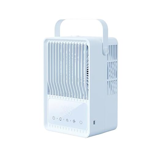 Climatiseur Mobile 1000ML,Rafraîchisseur d'Air avec Brumisation [Faible Conso] - Ventilation 3 Vitesses, Oscillation 90°, Type-C - Réservoir 1L Silencieux pour Maison/Bureau