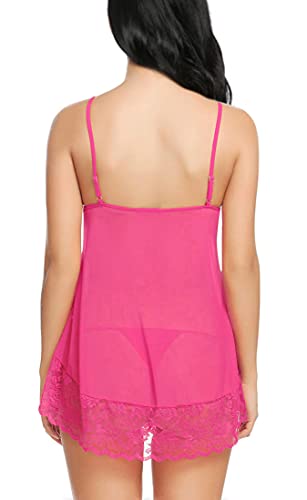 Image of Xs and Os Women Lace Nightwear Babydoll Lingerie Nightie