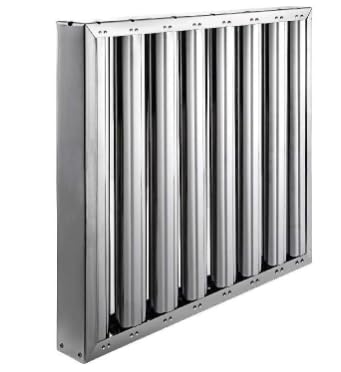Filtro de lama reforzado en acero inoxdisable AISI 304 para Campana de Cocina Industrial con medidas 490x490x48mm Campanas para cocinas industrales Hostelería
