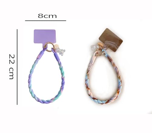 [Clapoyis] スマホストラップ 手首 シリコン おしゃれ ハンドストラップ スマホすとらつぷ 携帯ストラップ スマホリング シリコン 携帯 ストラップ おしゃれ スマホ 落下防止 可愛い 手首携帯 ハンドストラップ 可愛い スマホハンドストラップ キーリング入り 全機種対応 (パープル)