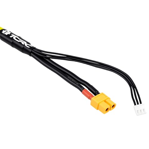 Cable 2S XT60 600 mm con conector bala 4 mm 5 mm para carga de batería Lipo 6