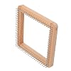 Veemoon Wooden Knitting Loom Mini DIY Board Square Weaving Loom Tool for Adults Crochet Needlework Tools Knitting Machine Motif Cam for Hats Scarves Shawls