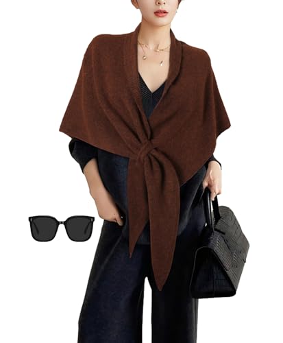 Gettoreach 2025 New Scarf Women's Sprin G and Summer All-Match Triangle Scarf, Women's Solid Color Wool Shawl