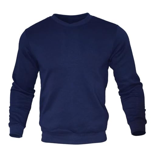 Men's Sweater Pullover Solid Color Round Neck Cardigan Men's Fashion Long Sweater Top4