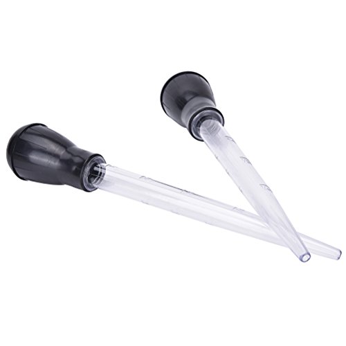 4 Pcs 11-Inch Turkey Baster with Rubber Bulb Extra Large Bulb Basters with Measuring Lines Turkey Baster Syringe Injector Needle for Cooking, Butter Drippings, Glazes, Roasting Juices