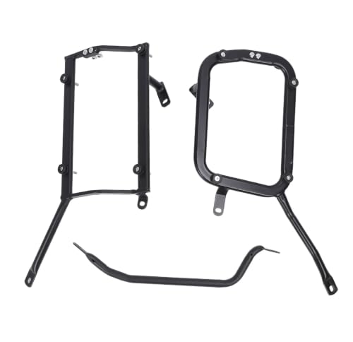 Porte-bagages moto pour Benelli TRK 502x avec supports latéraux robustes noir