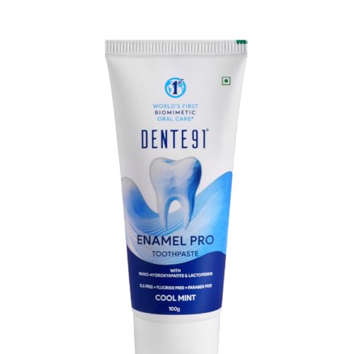Image of Dente91 Enamel Pro Toothpaste| Sensitivity Relief | Repairs Cavities | Fights Gum Disease | Reduces Bad Breath | Strengthens Enamel | SLS free | Fluoride free | Paraben free, Pack of 1, 100g